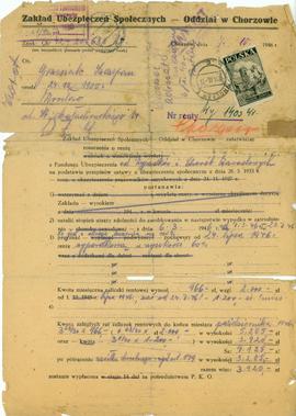 Orzeczenie o przyznaniu renty