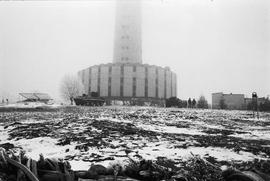 Wieża telewizyjna w Wilnie po ataku OMON