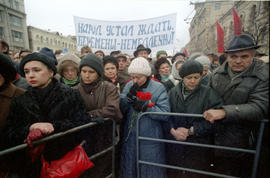 Wiec zwolenników Borysa Jelcyna