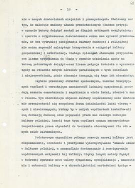 Memoriał dot. warunków rozwoju kultury narodowej