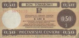 Bon Towarowy: Pięćdziesiąt Centów