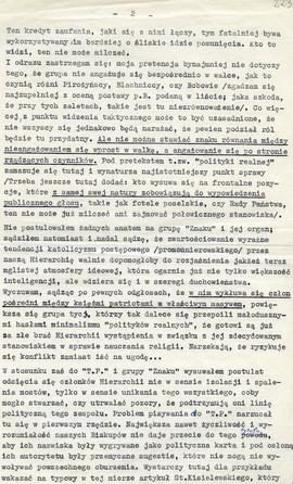 Ocena działalności wydawnictw grupy "Znak" i "Tygodnika Powszechnego"
