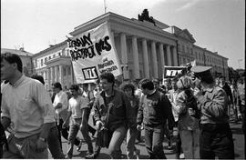 Demonstracja po decyzji sądu ws. rejestracji NZS