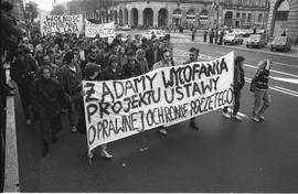 Demonstracja przeciwników ustawy antyaborcyjnej