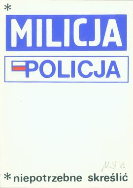 Milicja - Policja
