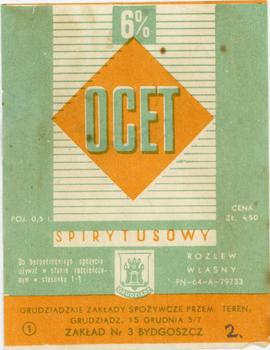 Ocet spirytusowy etykieta
