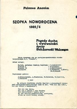 Szopka noworoczna 1985/6