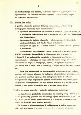 W sprawie stabilizacji kościelnej na Ziemiach Zachodnich