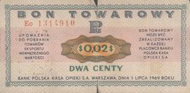 Bon Towarowy: Dwa Centy