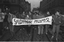 Demonstracja w rocznicę stanu wojennego - 1988
