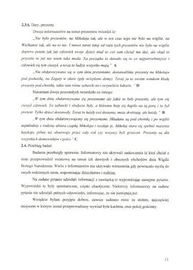 Sprawozdanie z badań terenowych na temat wigilia i jej miejsce we współczesnej kulturze wsi Chwal...