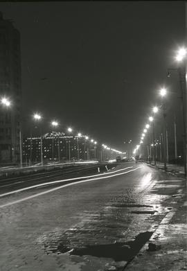 Plac Grunwaldzki we Wrocławiu nocą