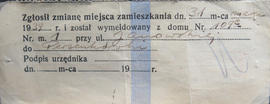 Dowód zmiany miejsca zamieszkania