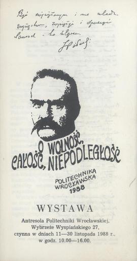 O wolność, całość, niepodległość: wystawa