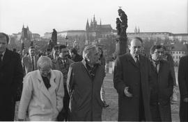 Premier Tadeusz Mazowiecki w Pradze