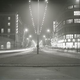 Przedświąteczny Wrocław nocą