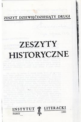 Ksero "Zeszyty historyczne"