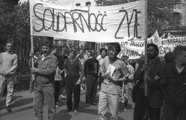 Demonstracja 1 maja 1988 we Wrocławiu