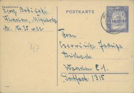 Kartka pocztowa z Generalnego Gubernatorstwa