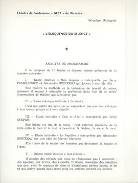 « L'Eloquence Du Silence »