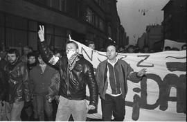 Demonstracja w rocznicę stanu wojennego - 1988