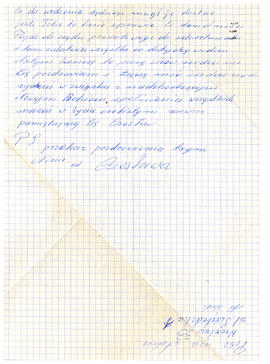 List do Juliana Fercza