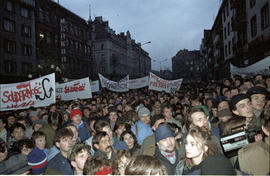 Demonstracja w rocznicę stanu wojennego - 1988
