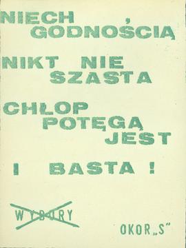 Niech godnością nikt nie szasta...